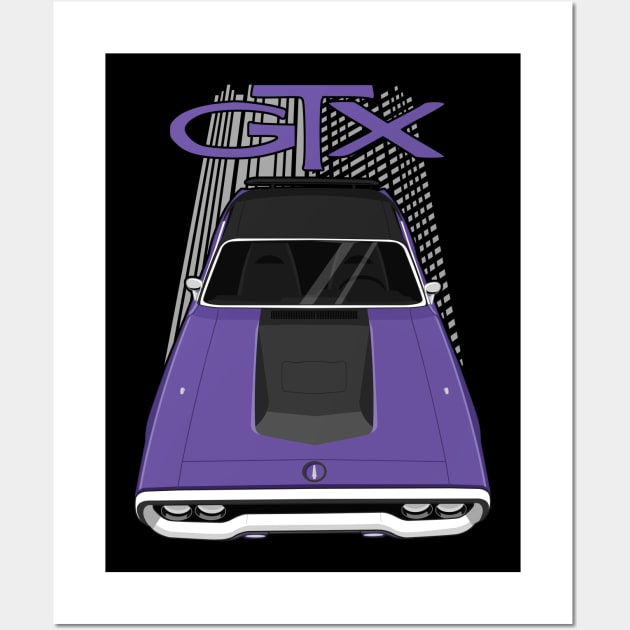 Plymouth Road Runner GTX 1971 - 1972 - violet purple Wall Art by V8social